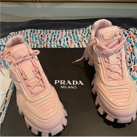 Prada Women's Light Pink Sneakers - Picture 1 of 1
